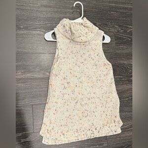 Speckled Cream Sleeveless Top